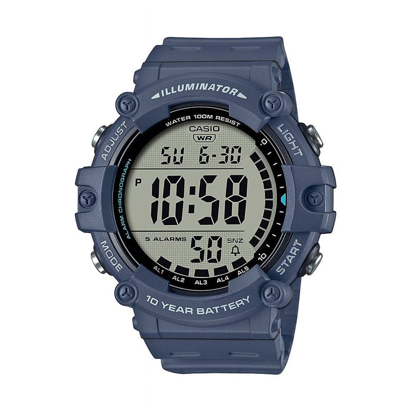 Heavy Duty Digital Wristwatch for Men - Large LCD, Water Resistant, 10-Year Battery