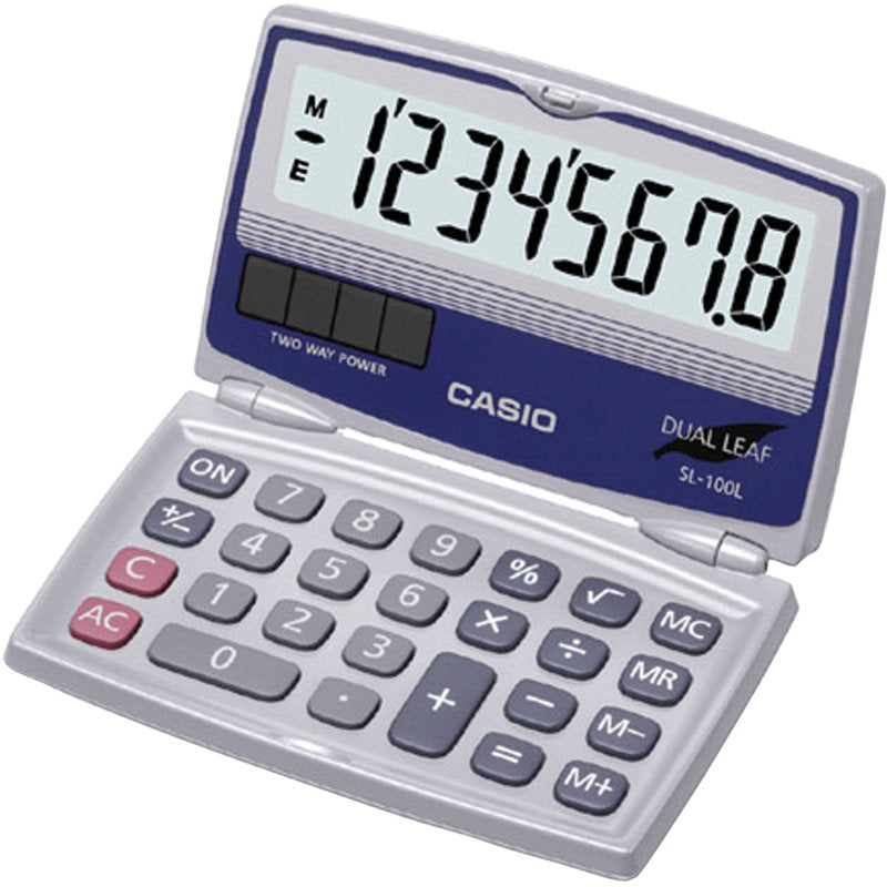 8-Digit Solar Folding Calculator with Large Display for Home & Office
