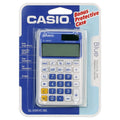 8-Digit Solar Power Calculator with Protective Wallet Case - Blue