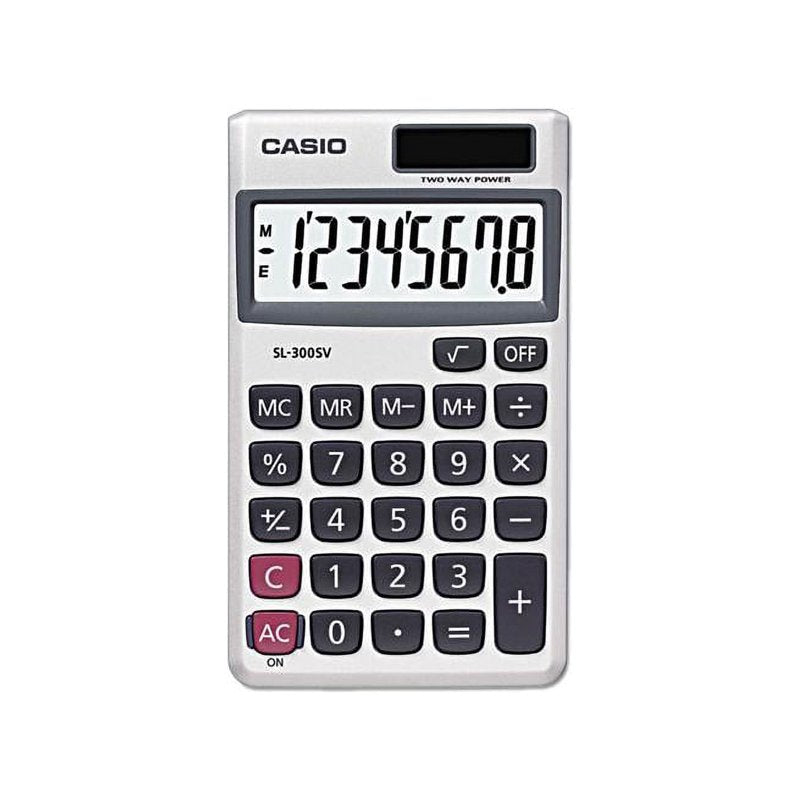 Solar Powered Calculator with 8-Digit Large Display for Home & Travel