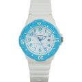Women’s Dive Style Analog Watch with Resin Band and 100M Water Resistance