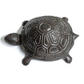 Cast Iron Turtle Key Hider - Weatherproof Outdoor Discreet Key Box for Garden Yard Patio