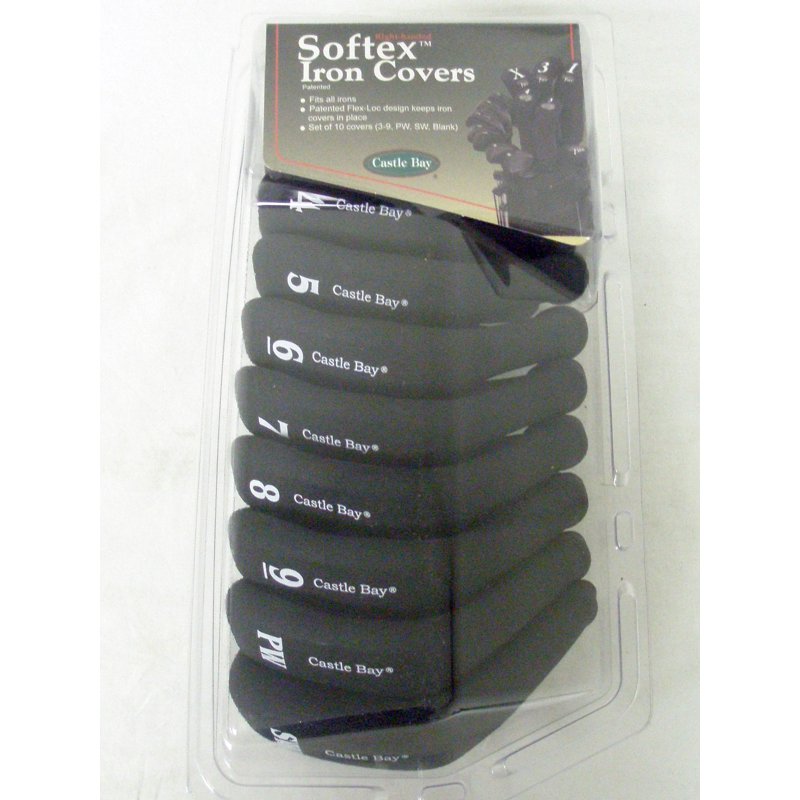 Set of 10 Clear Iron Head Covers for Golf Clubs - Durable & Flexible Fit