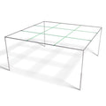 Portable 9 Square Volleyball Game Set - Indoor & Outdoor Metal Frame