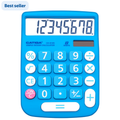 Dual Power Desktop Calculator with Large LCD & Buttons - 8 Digit, Multi-Color