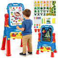 Kids Art Easel with Double-Sided Chalkboard & Whiteboard - Learning & Drawing Toy for Ages 2-8