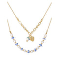 Layered Women's Flower and Heart Accent Necklace – Adjustable, Lightweight Jewelry