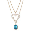 Layered Heart Pendant Necklace for Women - Stylish Chain Jewelry