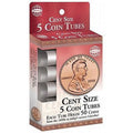 Coin Tube for Pennies - Cent Size 5 Coin Storage Tubes