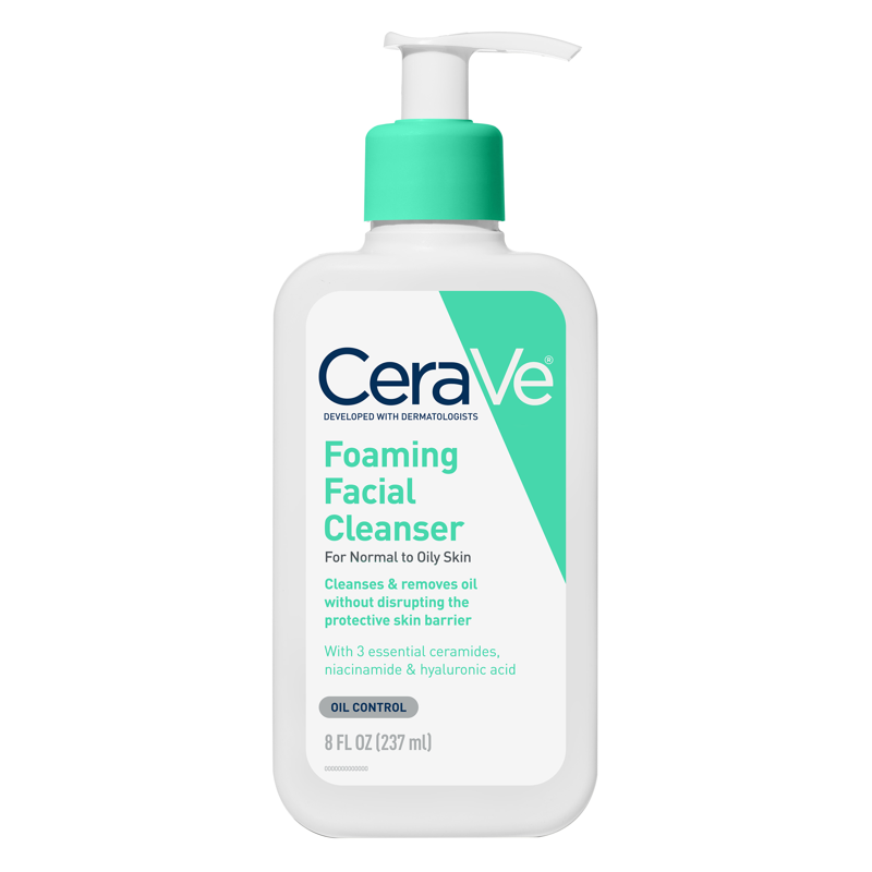 Foaming Facial Cleanser for Normal to Oily Skin - Non-Drying, 8 fl oz