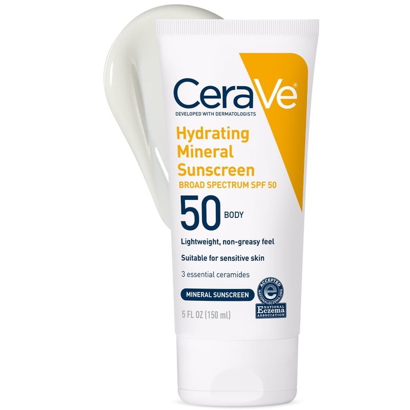 Mineral Sunscreen SPF 50 for Sensitive Skin Kids & Adults Body Lotion