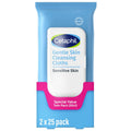 Gentle Skin Cleansing Cloths for Face & Body - Fragrance Free, 50 Count, Multi Pack