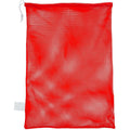 Champion Sports Mesh Equipment Bag - Red 24" x 36"