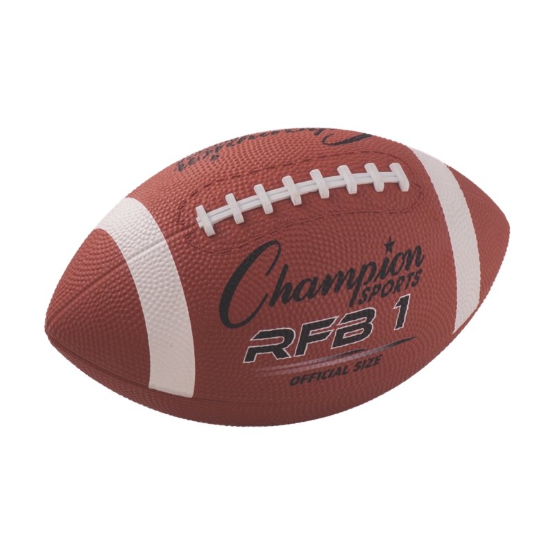 Rubber Football - All Sizes, Durable Water-Resistant Synthetic Cover for Indoor & Outdoor Play
