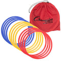 12-Pack 18" Multicolor Speed Rings for Agility Training