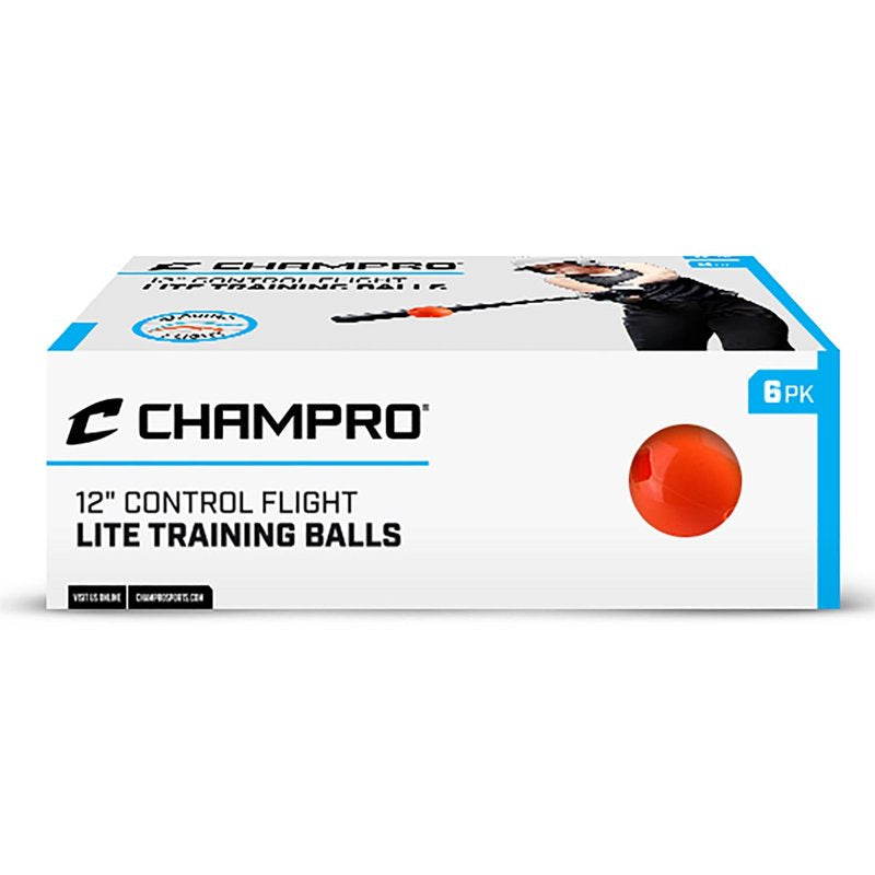 Softball Training Balls – Controlled Flight, Durable Rubber Shell, Pack of 6