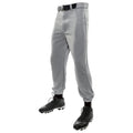 Baseball Pants Men's Grey Polyester Classic Ankle Length with Reinforced Knees