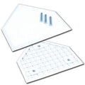 Molded Rubber Baseball Home Plate with Steel Spikes, Durable Official Size