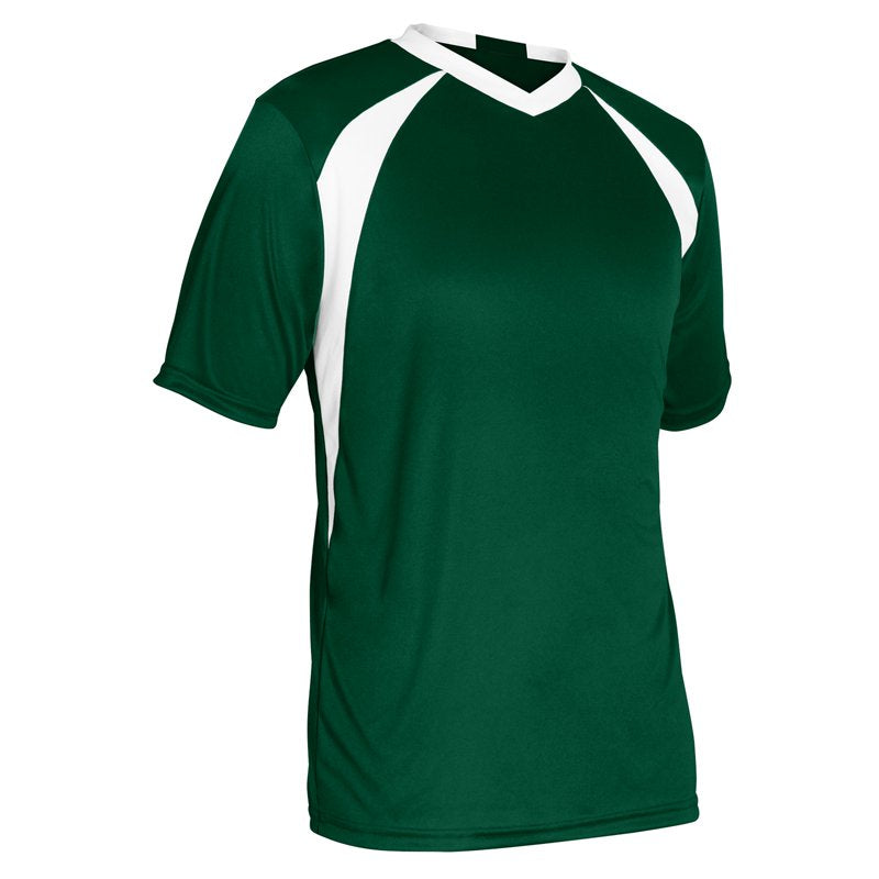Champro Sweeper Soccer Jersey - Adult Large, Forest Green w/ White Highlights (Variation: Men)