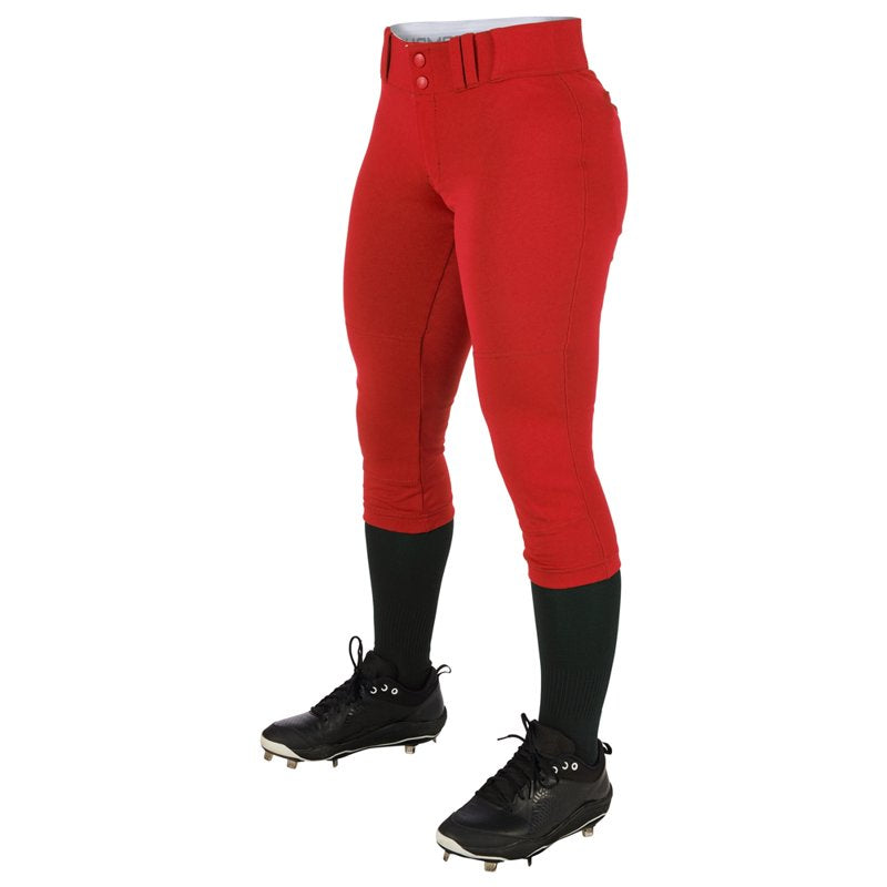 Softball Pants for Women - Low-Rise, Tapered Fit, Reinforced Knees