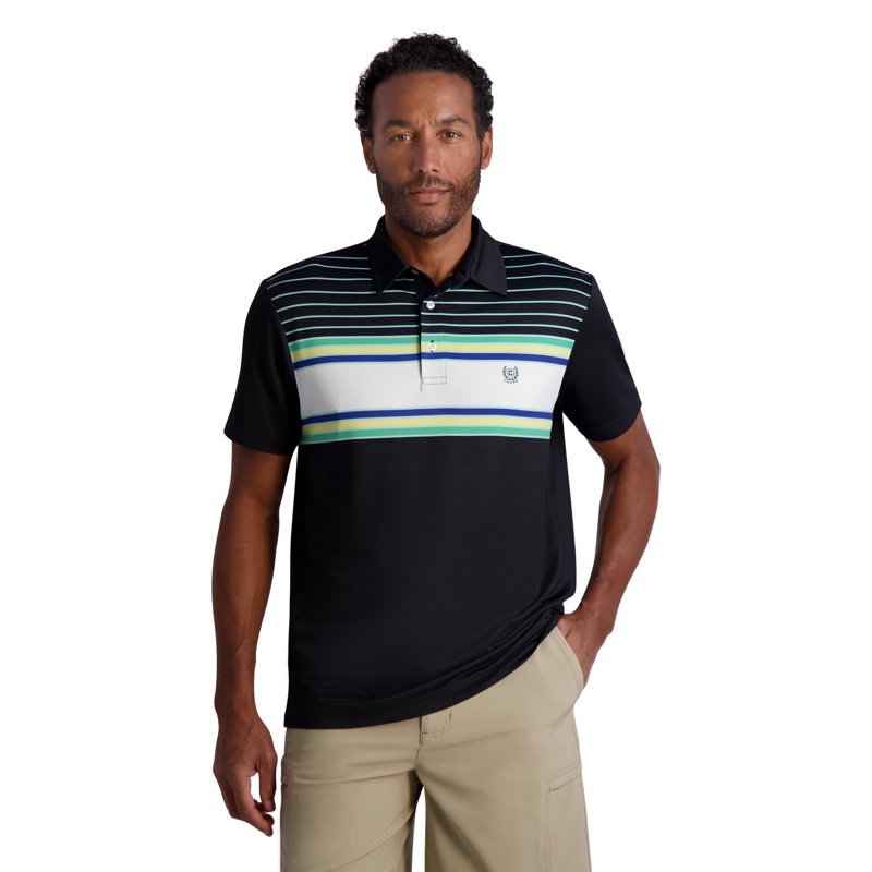 Men's Varsity Stripe Golf Polo Shirt - Chaps Stretch Performance S-3XL