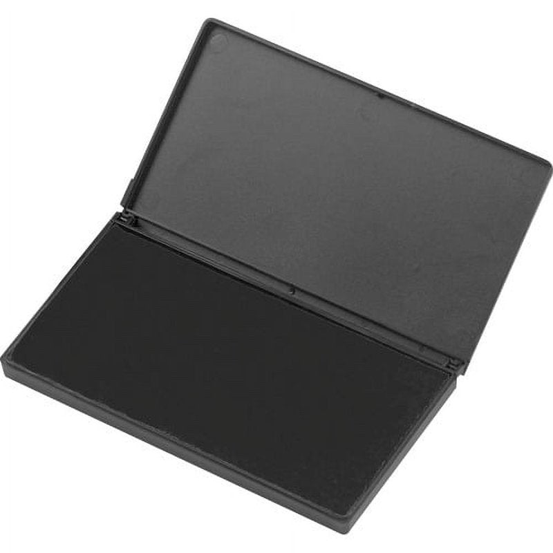 Nontoxic Foam Ink Pad - Black, 2.8 x 4.3 Inches, Re-inkable Stamp Pad