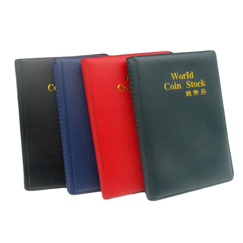 120 Pockets Coin Album Collecting Book Coin Holder Storage Wallet