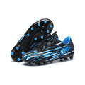 ChiVerve Unisex Kids Baseball Cleats - Softball Football Soccer Shoes, Easy-On Sneakers, Blue AG