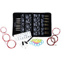 Knitting Needle Set with 13 Tips and Cables - Complete 5 Inch Interchangeable