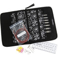 Interchangeable Knitting Needle Set with 4-Inch Tips, Cables & Accessories
