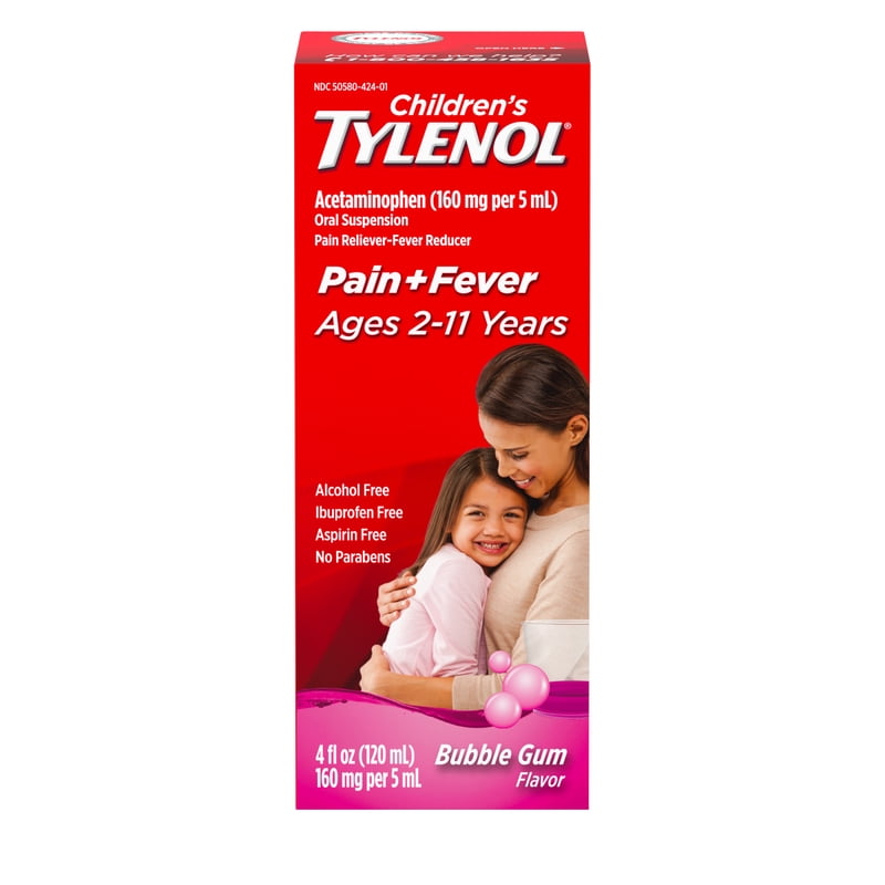 Children's Pain & Fever Relief Medicine Bubble Gum Flavor 4 fl oz