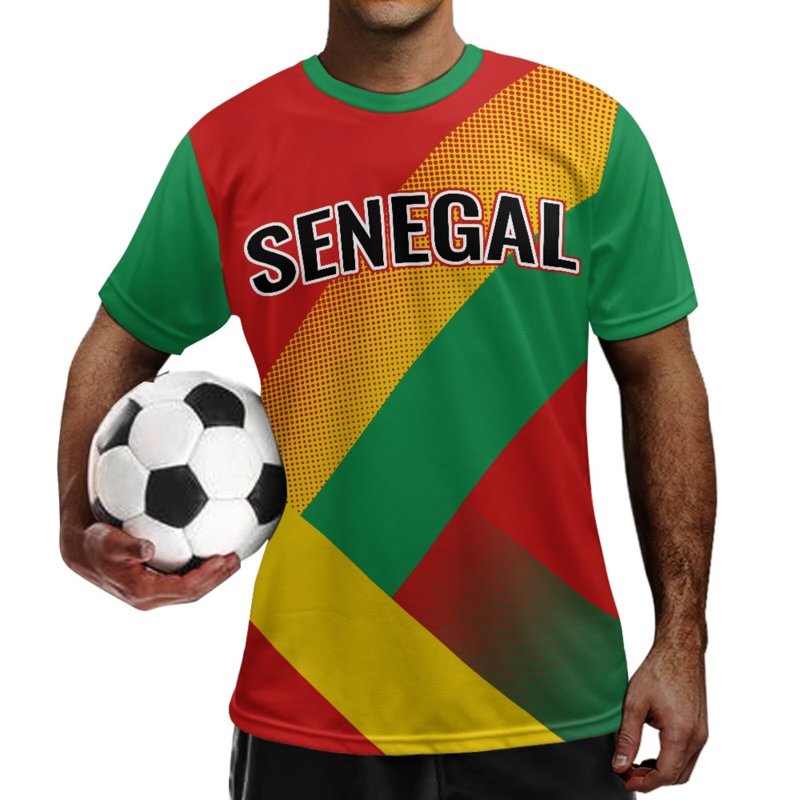 Football Fan Shirts for Men & Teens - Flag & Team Styles, Quick Dry, Summer Athletic Top