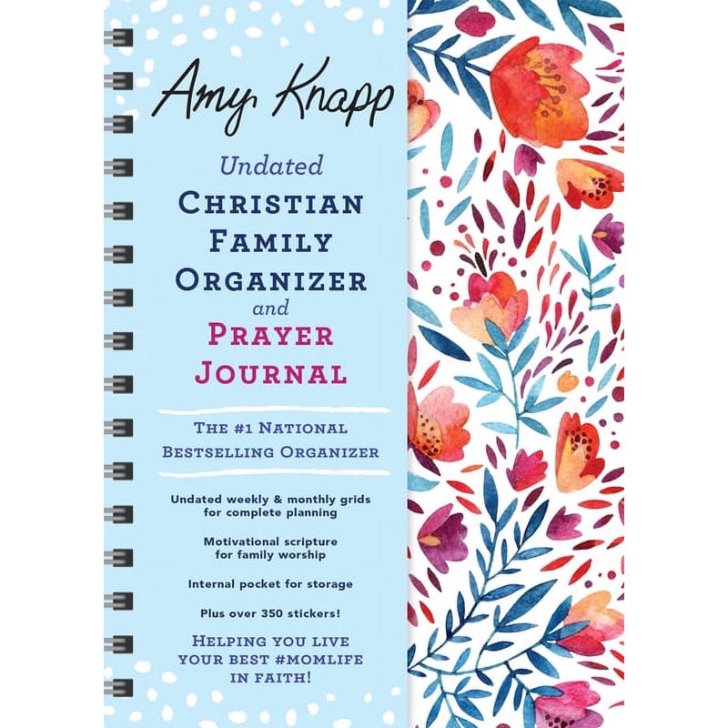 Undated Christian Family Planner & Prayer Journal - Amy Knapp 12-Month Organizer