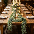 Artificial Green Garland for Wedding & Holiday Decor, 6FT Faux Leaf Vines