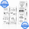 Thermal Transfer Barcode Labels 6 Rolls 1110 Count 2x1 & 2x3.15 Inches Self-Adhesive