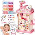 Kids Jewelry Making Kit with Bracelet Maker Machine & Beads - Creative Craft Toy for Ages 3-12