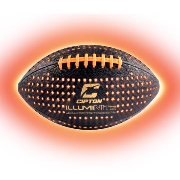 LED Light Up Football - Junior Size Glow in the Dark for Night Play