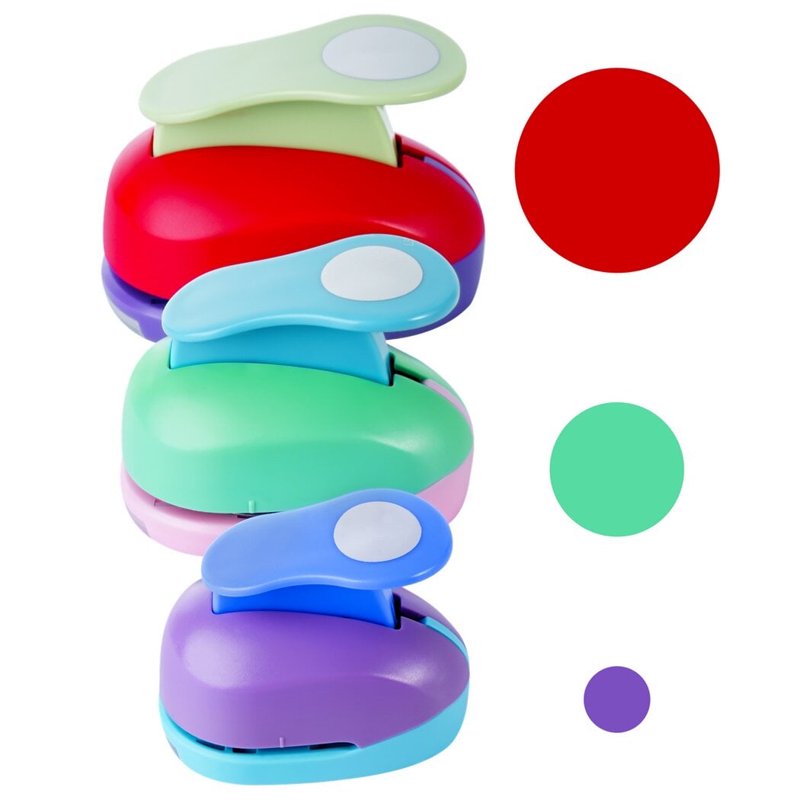 Circle Punch Set 5 Sizes Paper Hole Punches for Scrapbooking & Crafts