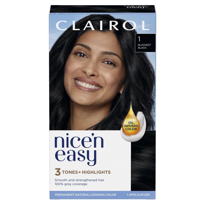 Permanent Hair Color Cream - Multiple Shades Including Black & Blonde