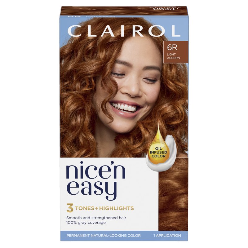 Permanent Hair Color Cream - Light Auburn & Multiple Shades