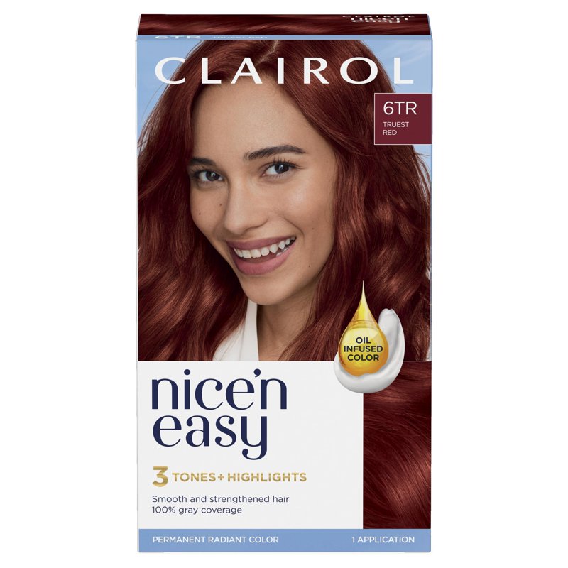 Permanent Hair Color Cream - Multiple Shades, Long-Lasting, 1 Application