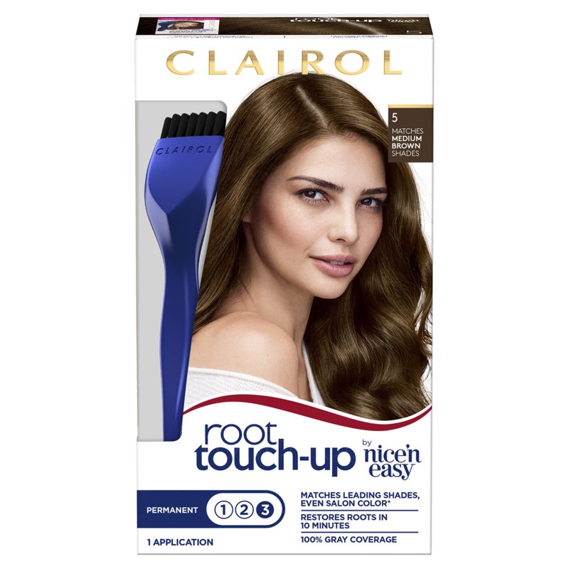 Permanent Hair Dye Root Touch-Up Kit - Gray Coverage & Color Match