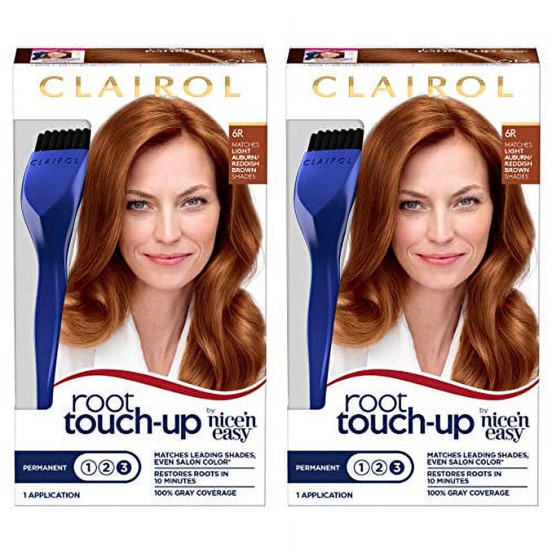 Root Touch-Up Hair Dye Kit for Natural-Looking Roots - Light Auburn & Multiple Shades