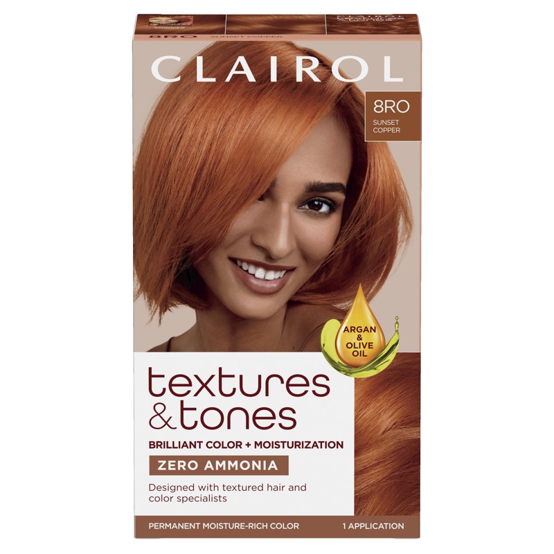 Ammonia-Free Permanent Hair Dye - Sunset Copper, Multiple Shades & Packs