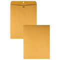 Brown Clasp Envelopes 12 x 15.5 Inches - Reinforced Gummed Flap, Box of 100