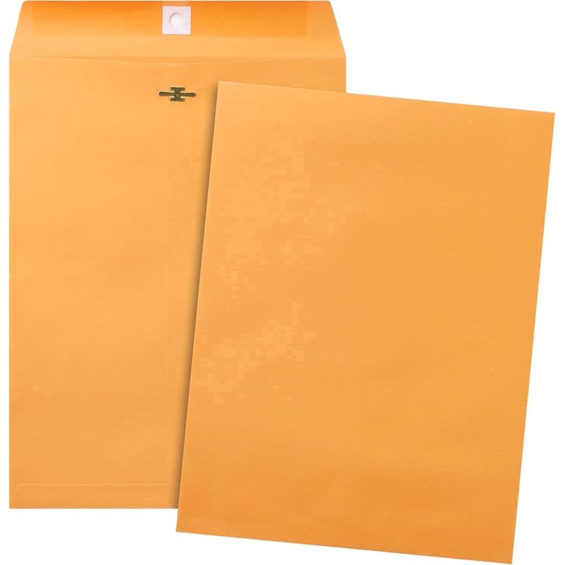 9x12 Clasp Envelopes Set - 15 Brown Kraft Manilla Mail & Storage