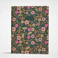 Large Floral Journal 8x10 Inch Hardcover Notebook with 200 College-Ruled Pages