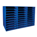 Classroom Keepers Blue 30-Slot Mailbox for Classroom or Office Organization
