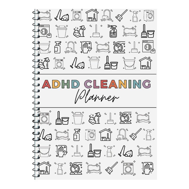 Adult Cleaning Planner with Schedule & Checklist - Undated Household Chores Journal