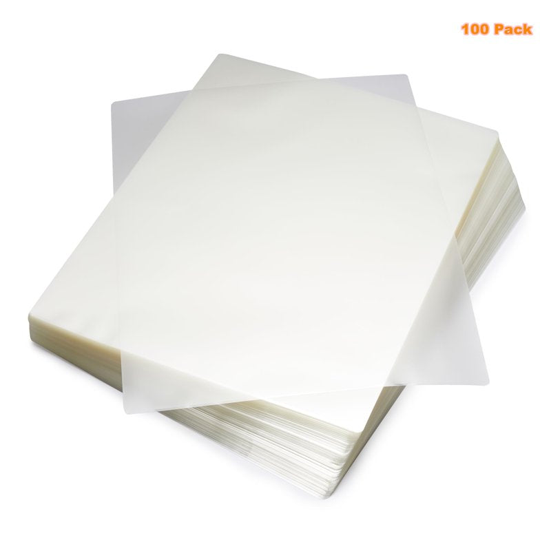 Thermal Laminating Pouches 9x11.5 Inch, 3 Mil Clear Sheets - 100 Pack